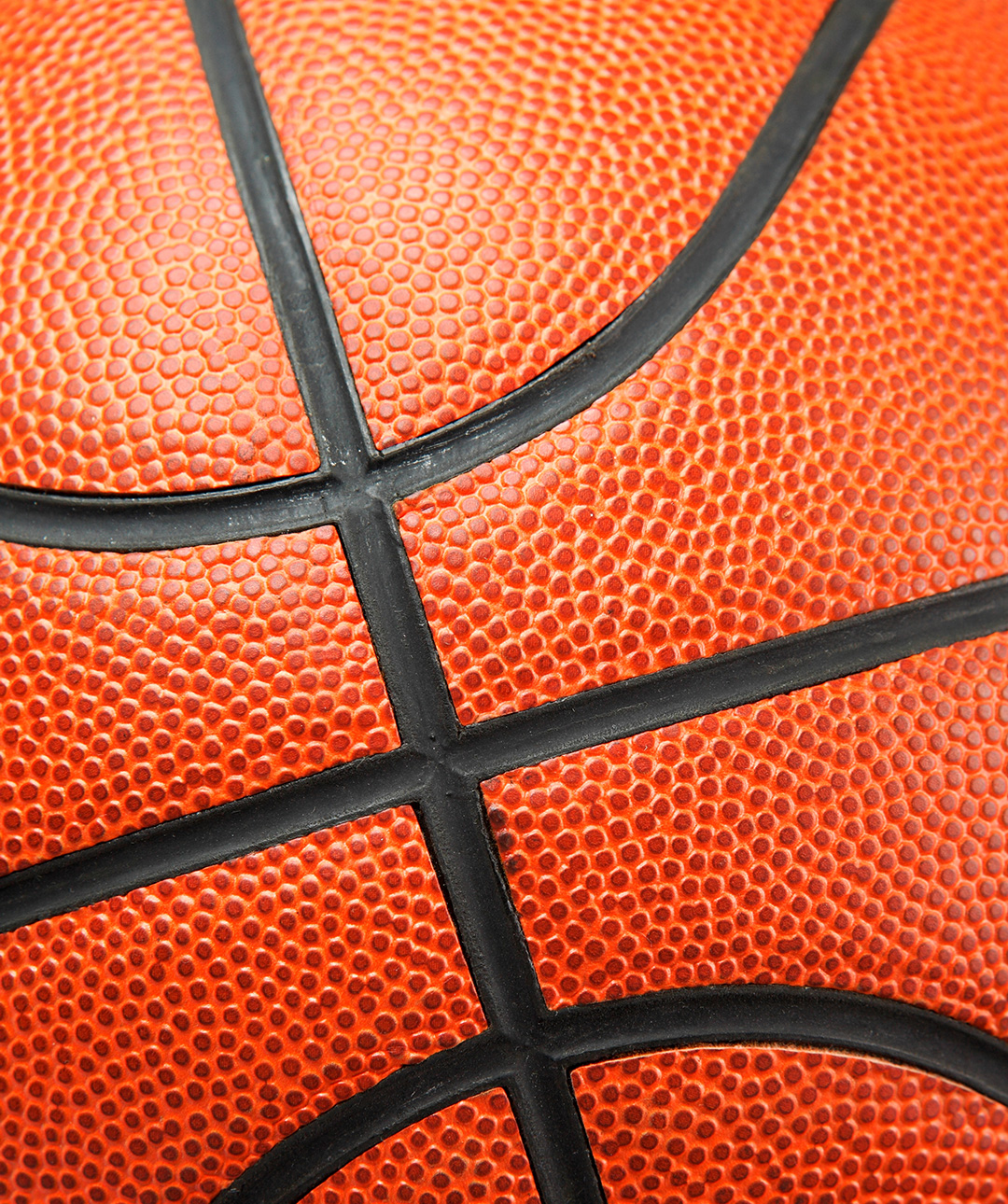 Closeup of basketball graphic