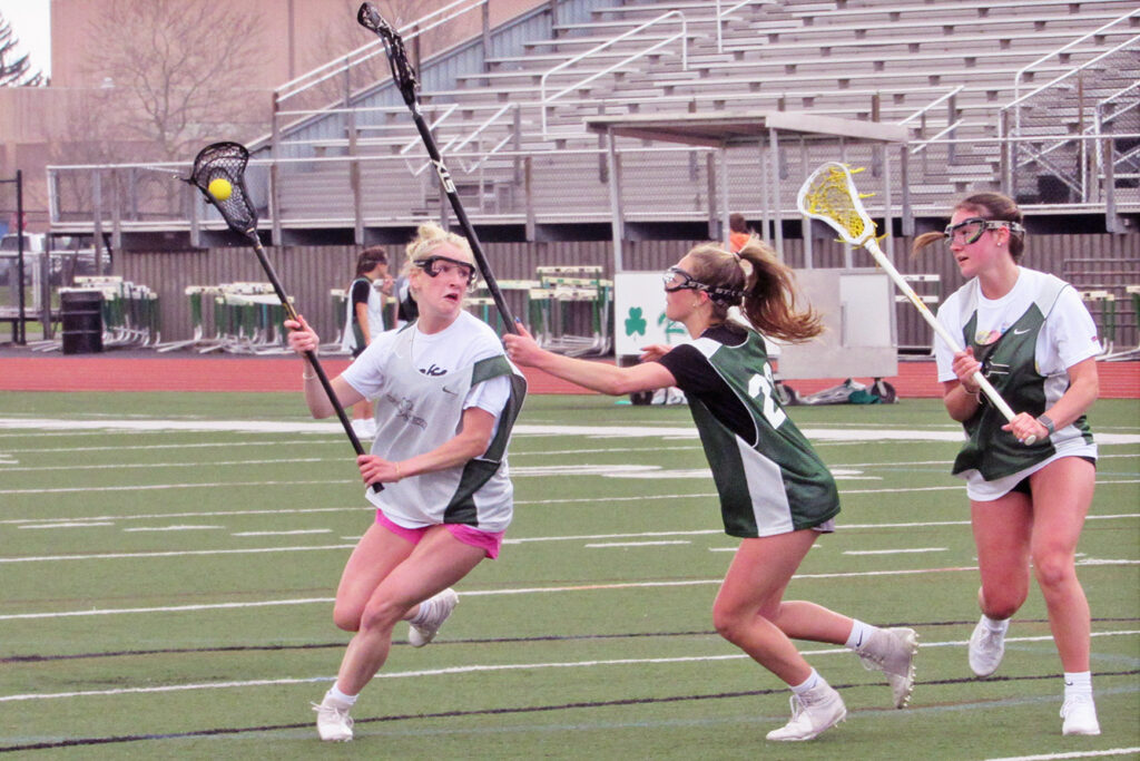 Dublin Coffman's Bailey Morris plays lacrosse