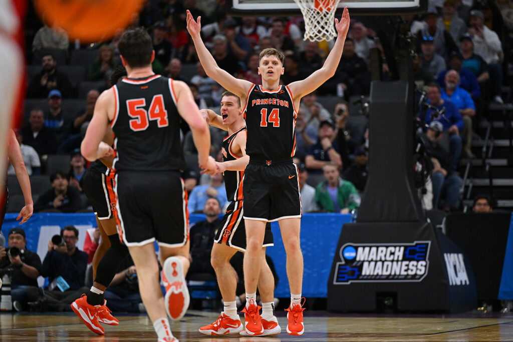 Princeton's Matt Allocco on the court