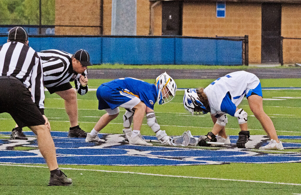 Face-off start to Hilliard Davidson vs. Olentangy boys lacrosse