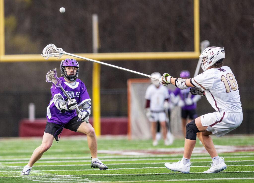 DeSales vs Watterson boys lacrosse action