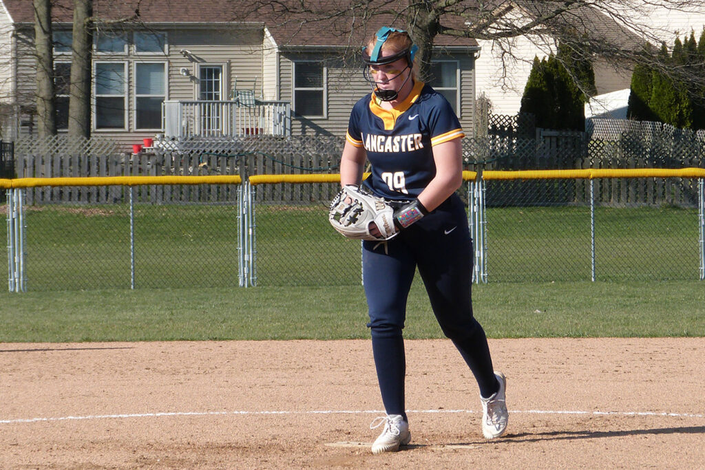 Lancaster's Reese Poston gets ready to pitch