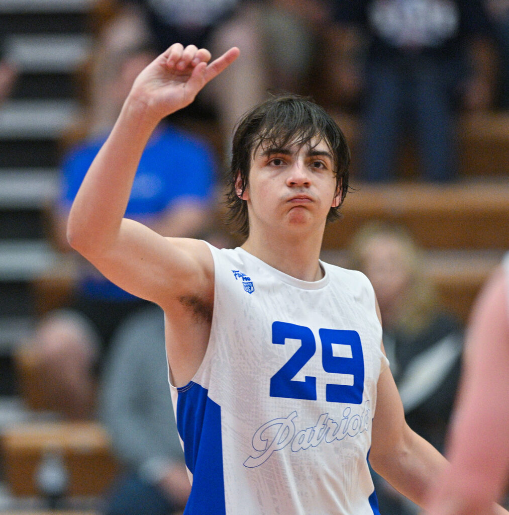Olentangy Liberty's Jack Torson celebrates point