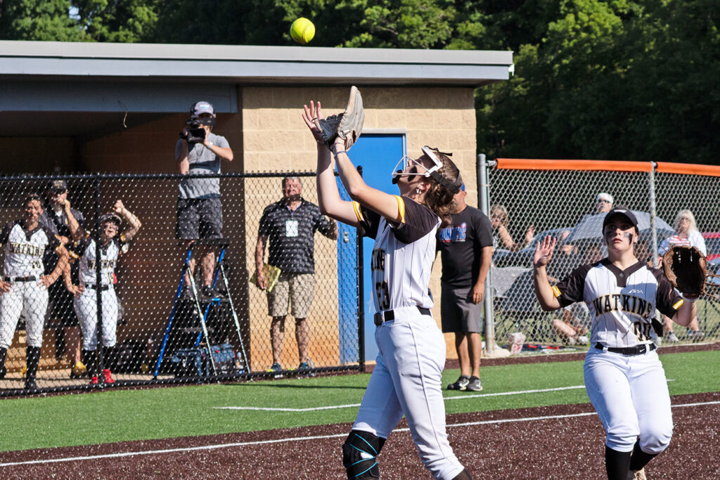 Watkins Memorial's Carsyn Cassady catches pop-up