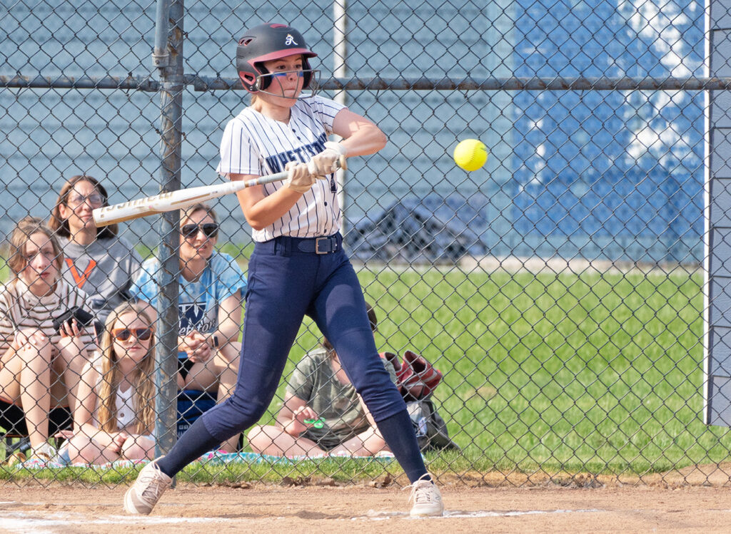 Whetstone's Avery Bair swings bat