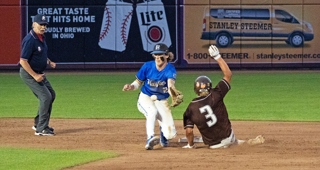 Heath's Tannar Patterson slides into second