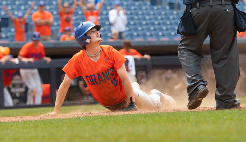 Olentangy Orange's Cole Cahill scores winning run