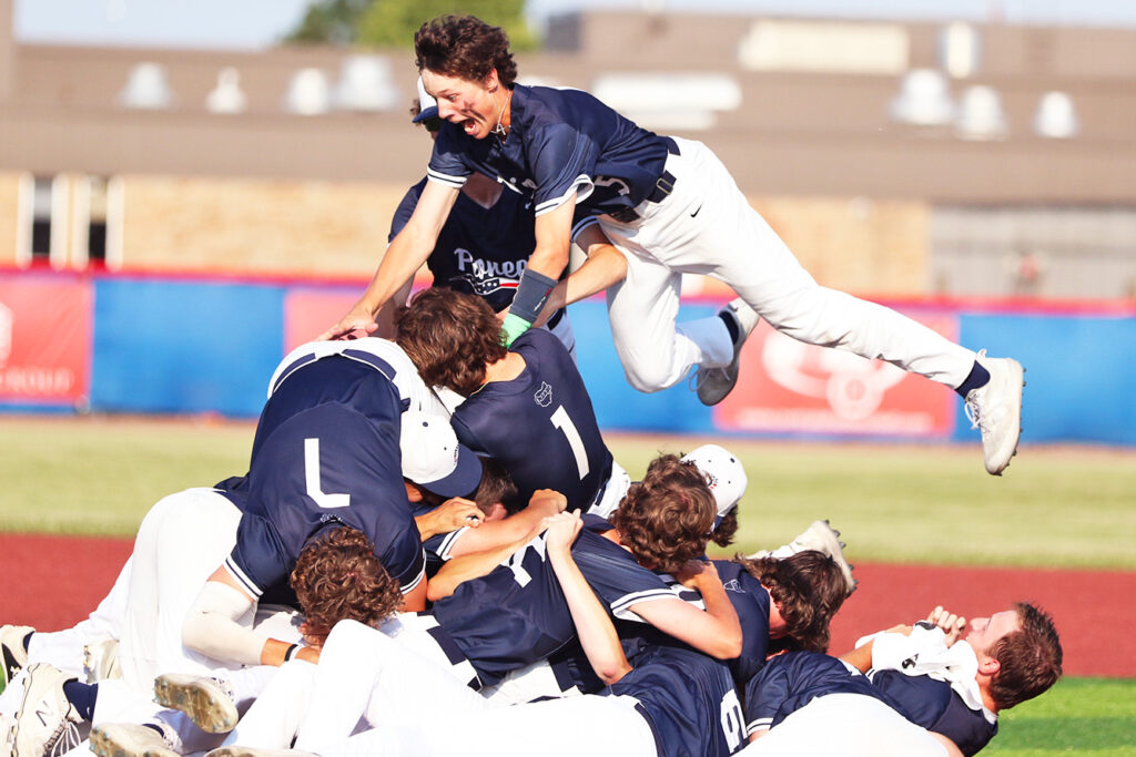 Olentangy Orange's Charlie Scholvin celebrates win