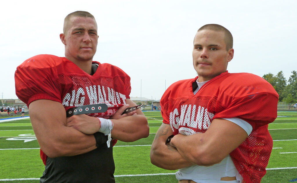 Big Walnut football's Garrett Stover and Nate Severs