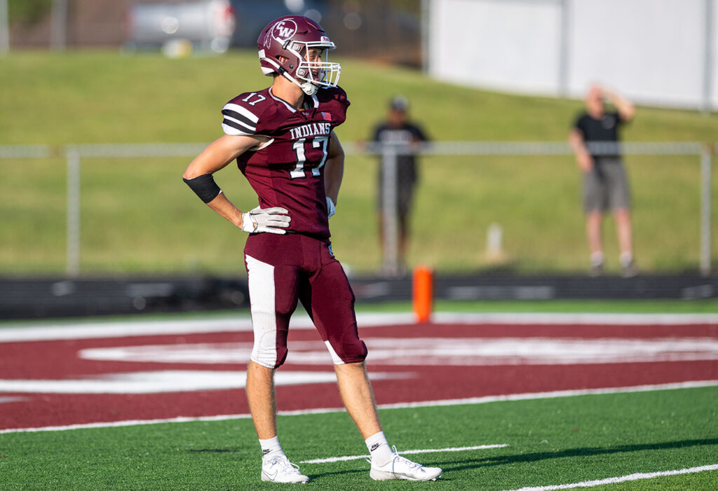 Canal Winchester's Braylon Beckwith on football field