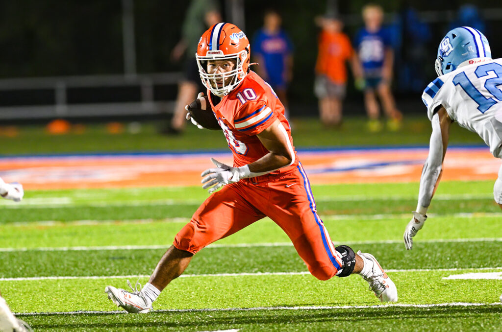 Olentangy Orange's Kobe Sharpe looks to run