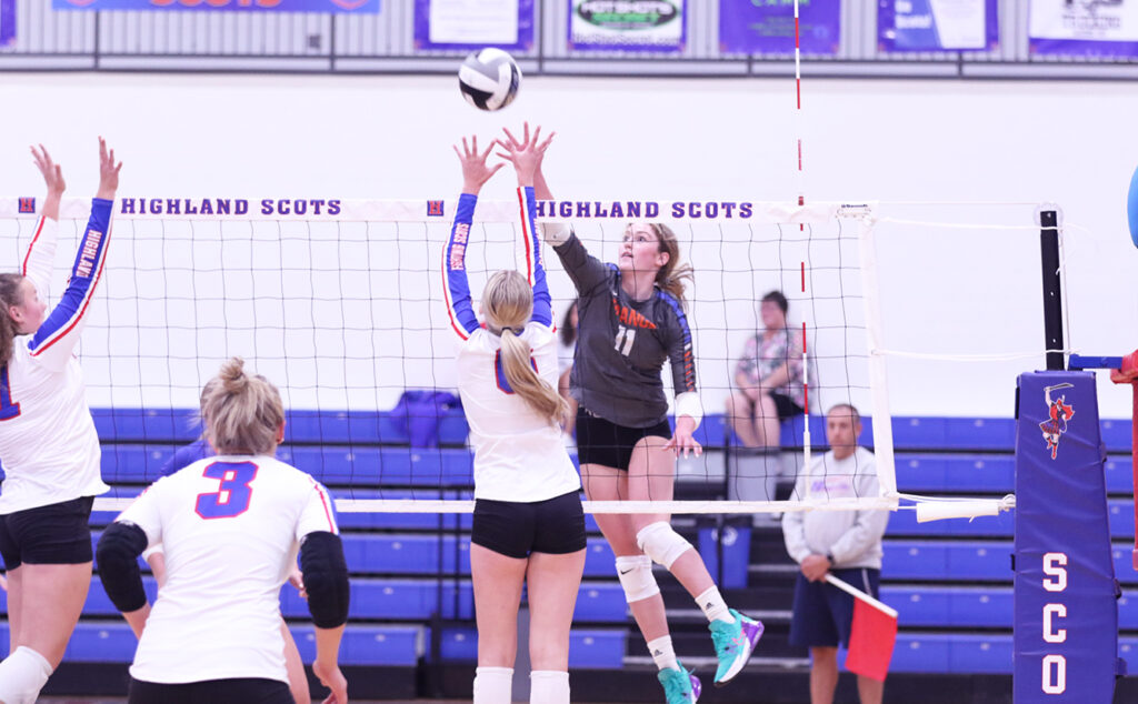 Olentangy Orange's Madison Cugino hits volleyball