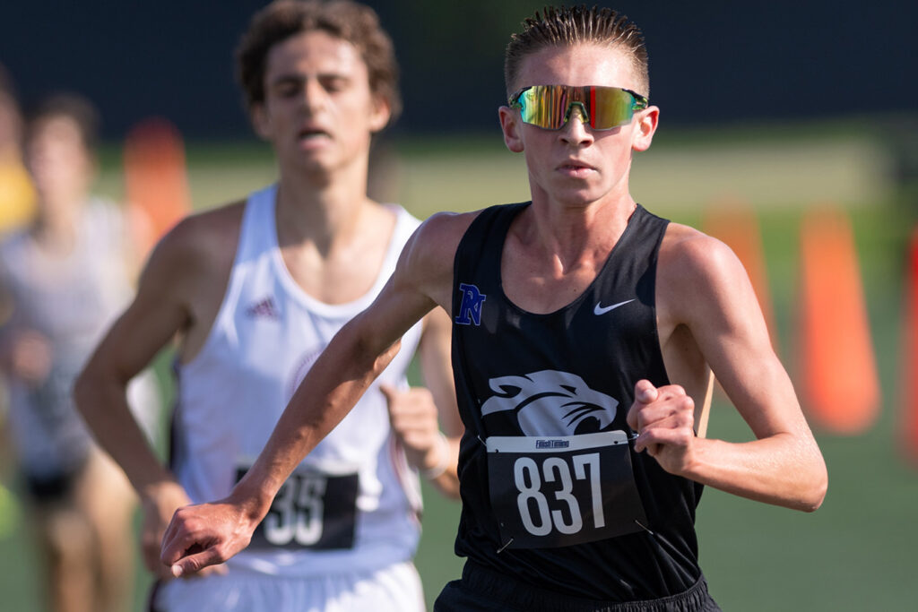 Pickerington North's Mick Temple runs cross country