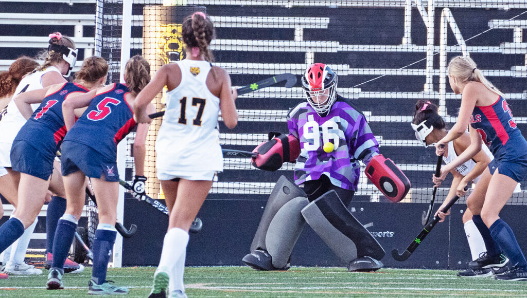 Upper Arlington goalkeeper Elise Shieber makes save