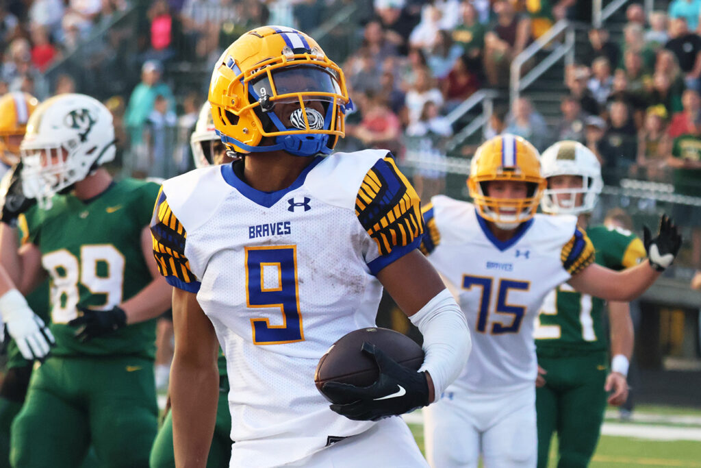 Olentangy's PJ Harrison looks at the crowd