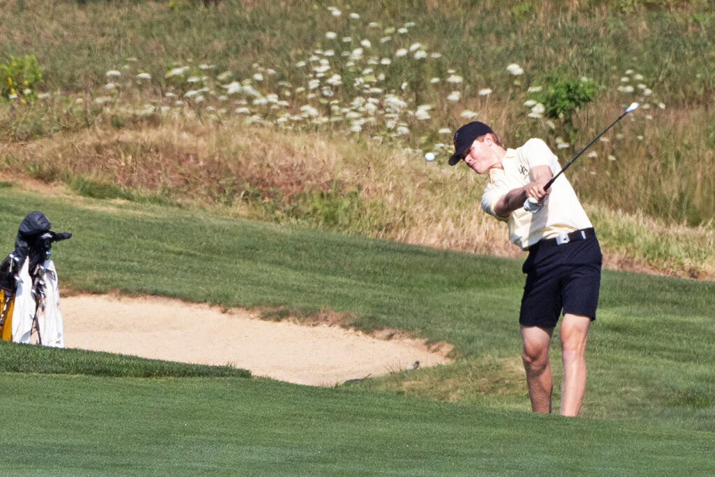 Upper Arlington golfer Brady Catalano hits from fairway