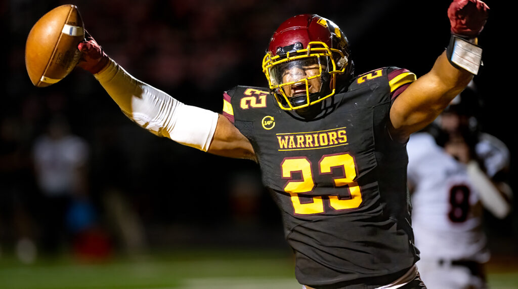 Westerville North's Brian Robinson celebrates touchdown