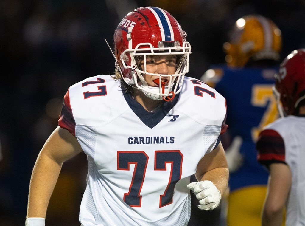 Thomas Worthington's Andrew Shifflette on football field