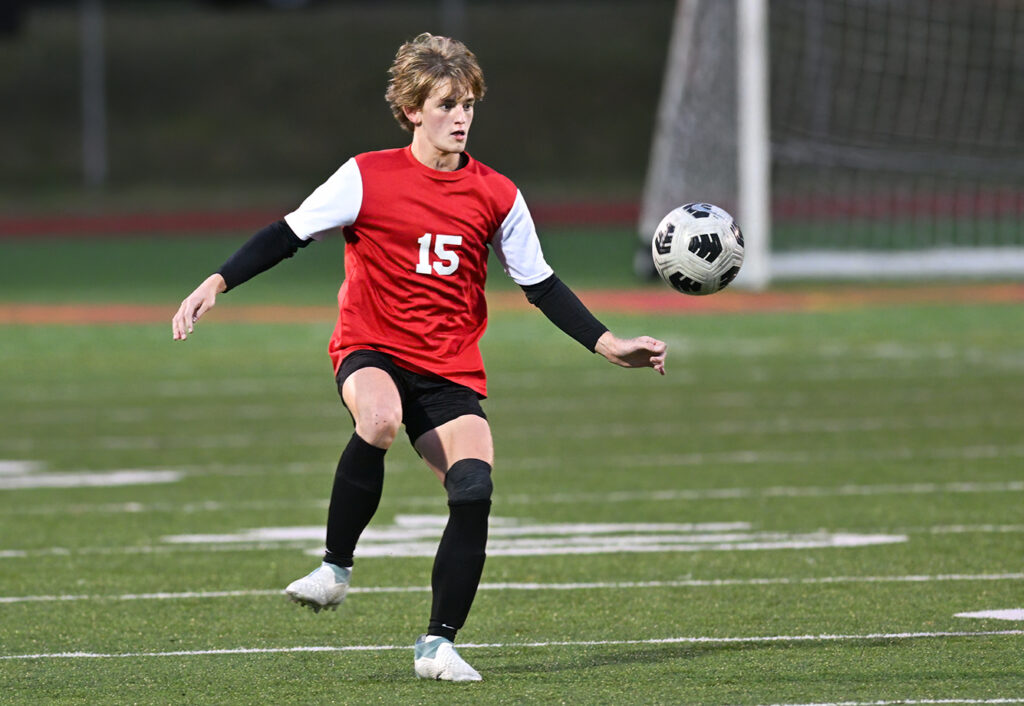 Worthington Christian's Michael Shindle eyes soccer goal