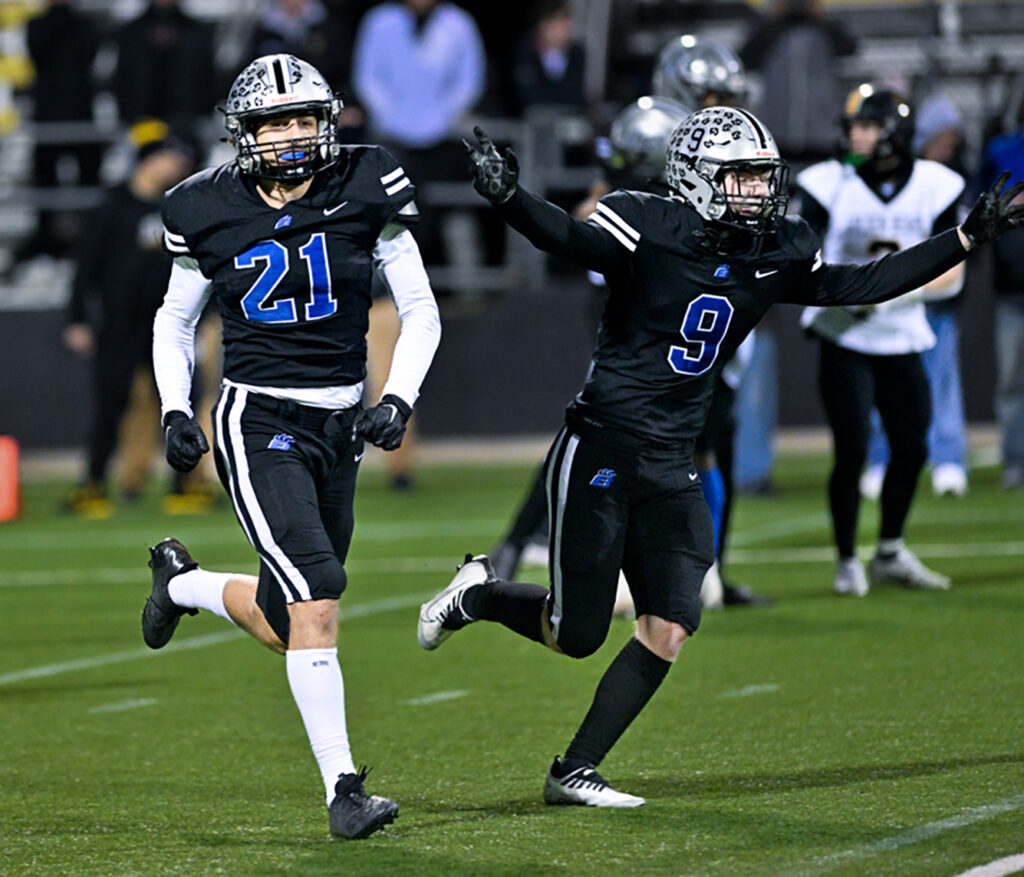 Hilliard Bradley players celebrate football win