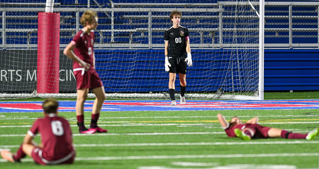 Watterson goalie Mike Antry emotions after match