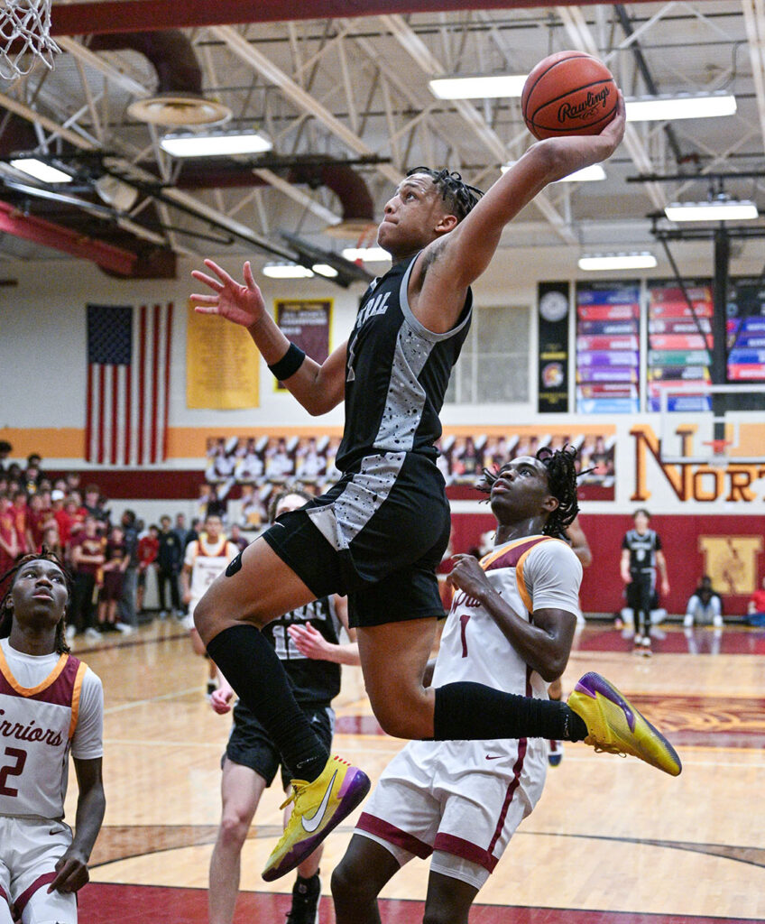 Westerville Central’s Maceo Harper goes up for shot