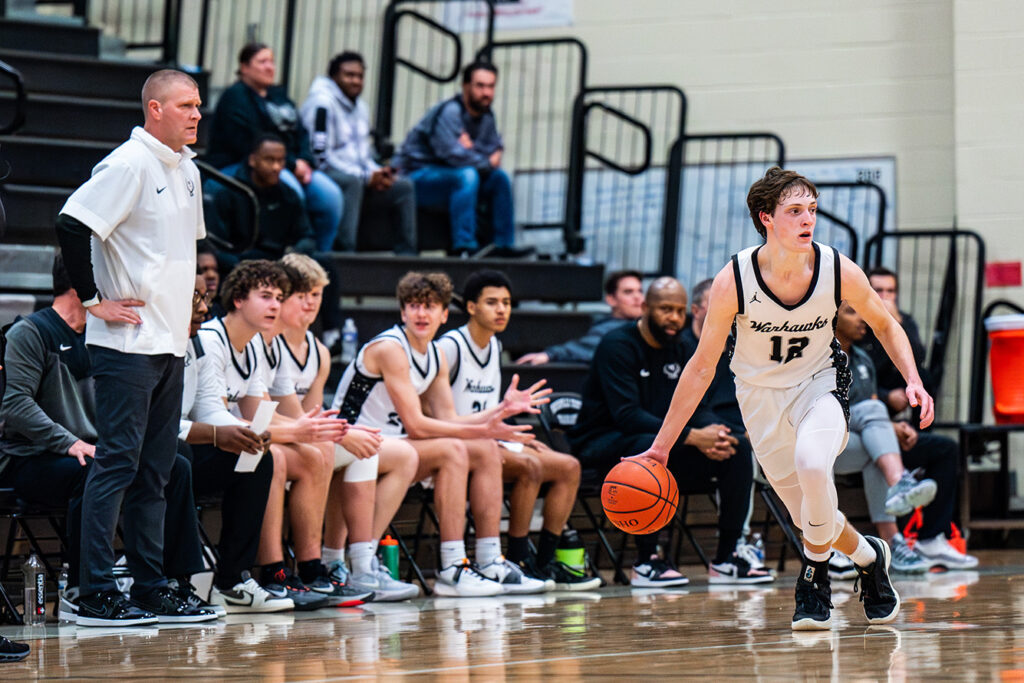 Westerville Central head coach Kevin Martin watches action