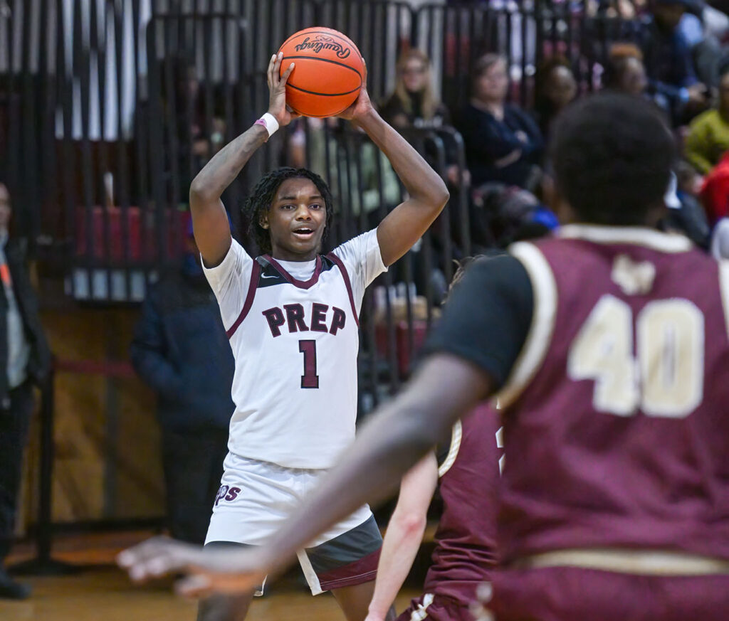Harvest Prep’s Adonus Abrams looks to pass