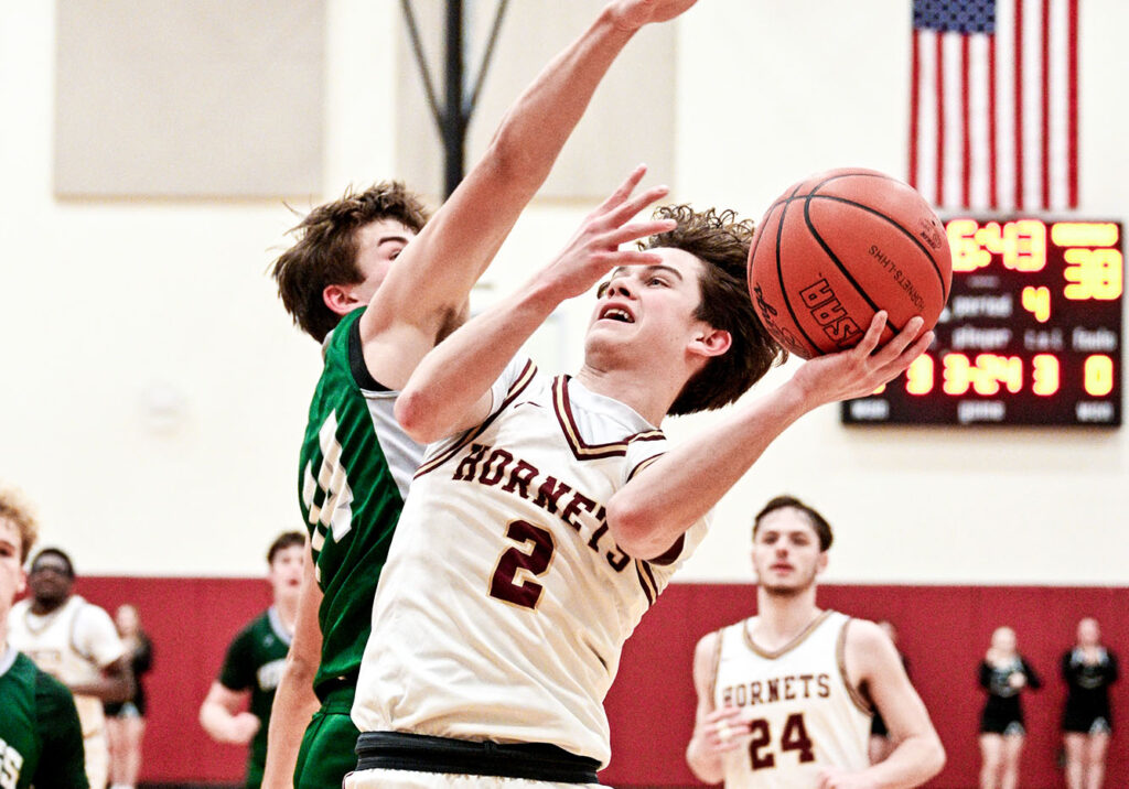 Licking Heights’ Bryce Cahill shoots basketball