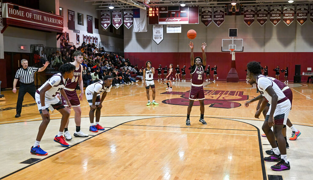 Licking Heights’ Ezra Bobo shoots free throw