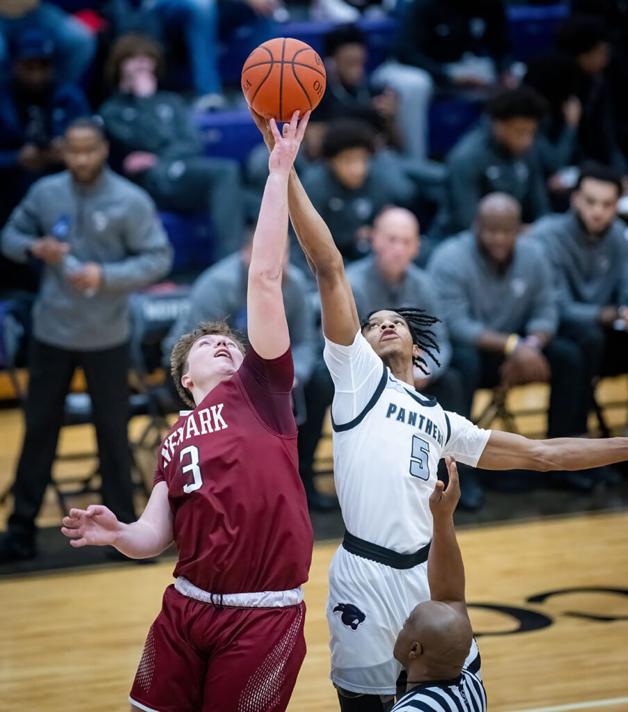 Newark and Pickerington North opening jump ball