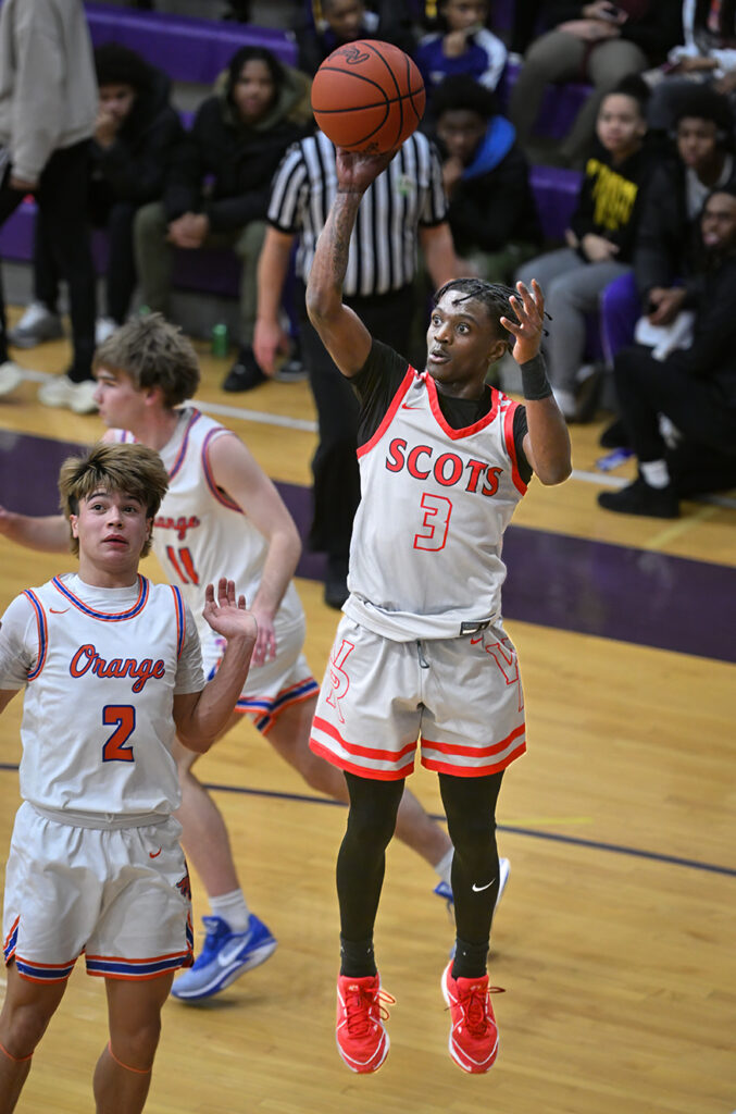 Walnut Ridge’s Dominique Aekins shoots basketball