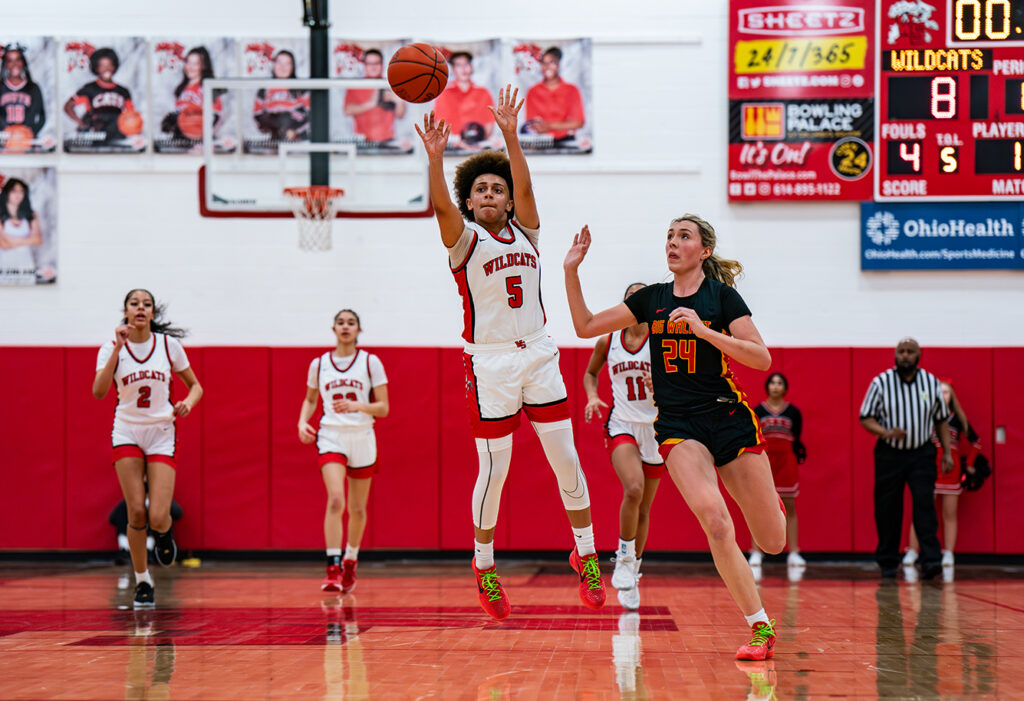 Westerville South's Ariyana Cradle shoots