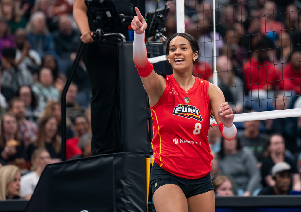 Fury's Reagan Cooper celebrates point