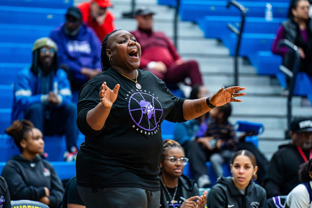 Africentric head coach Janicia Anderson