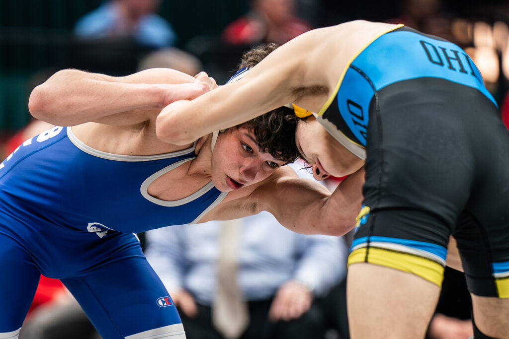 Bexley's Marius Garcia wrestles