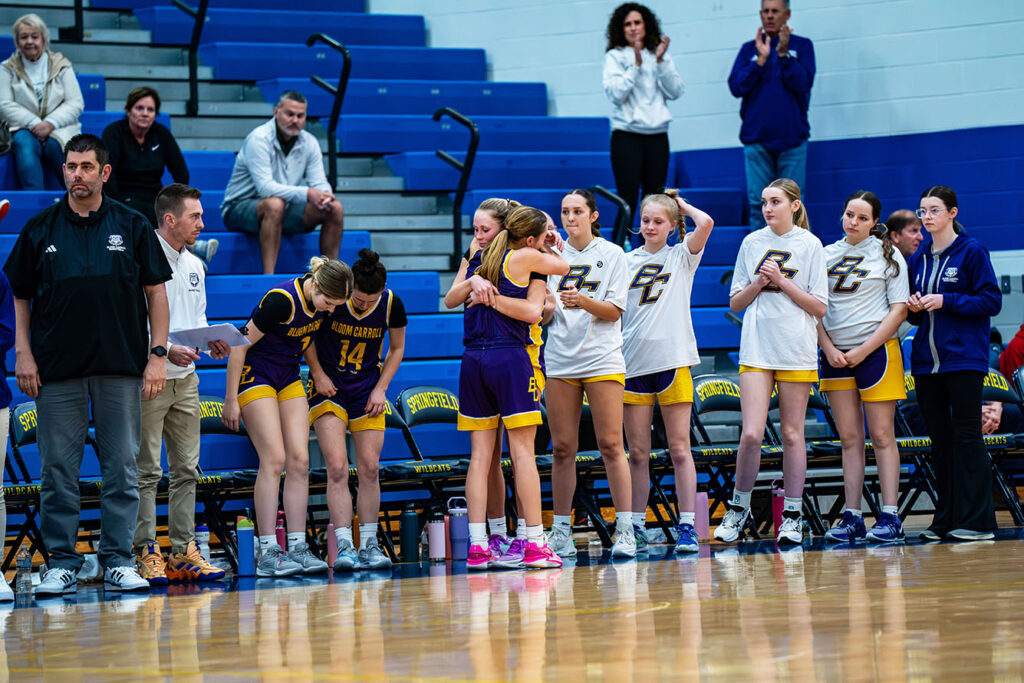 Bloom-Carroll team at end of game