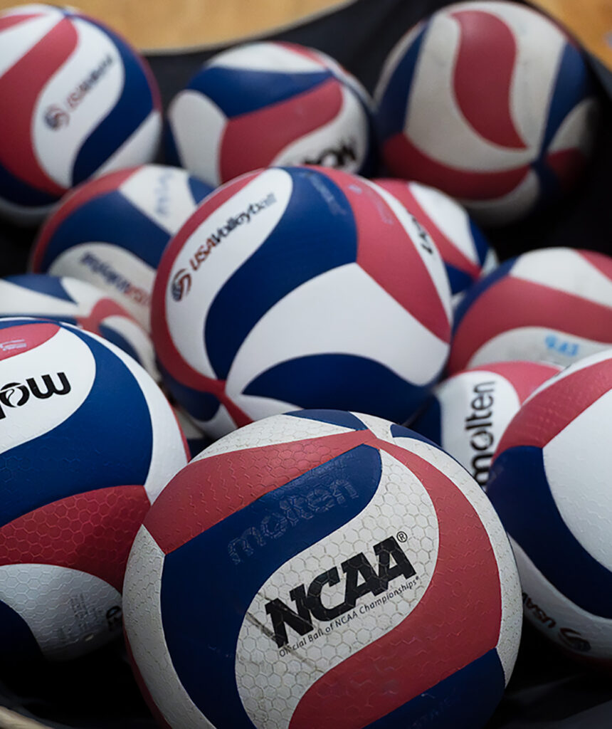 NCAA volleyball side graphic