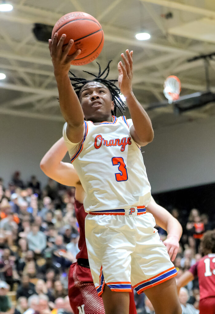 Olentangy Orange's Levi Hayes drives