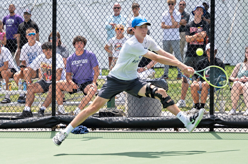 Bexley's Henry Lessard hits backhand