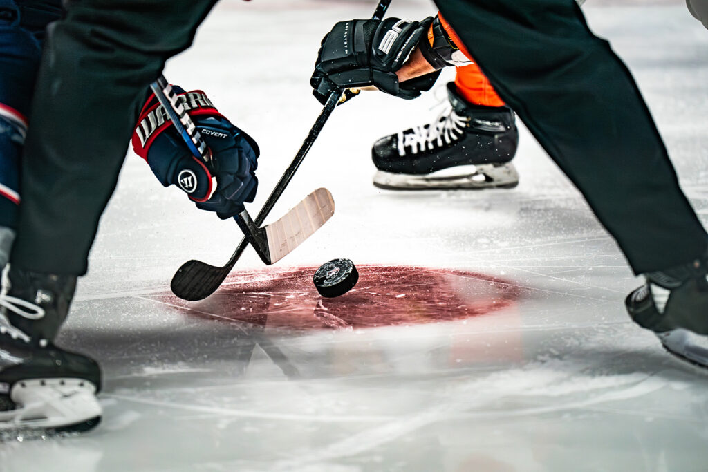 Faceoff graphic