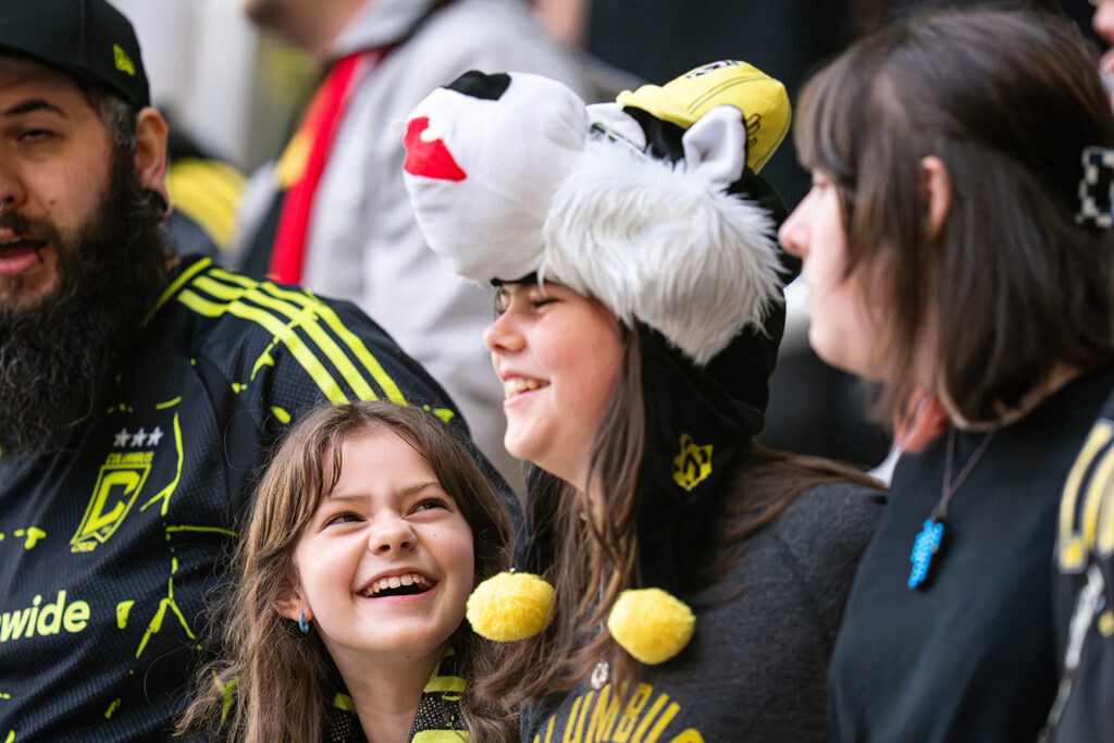 Crew fans enjoying match