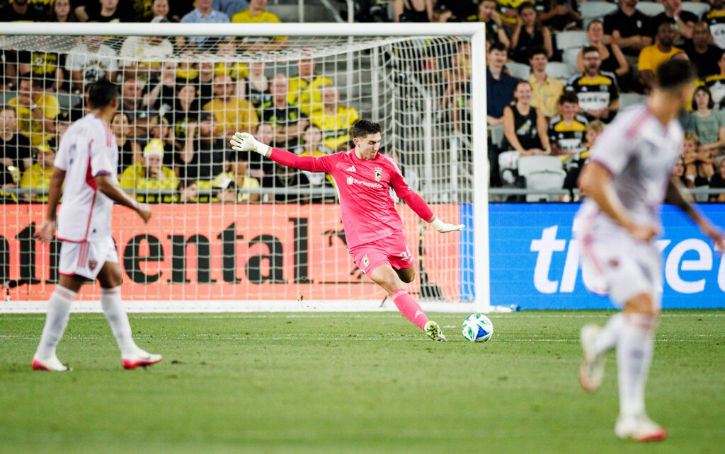 Crew Patrick Schulte free kick