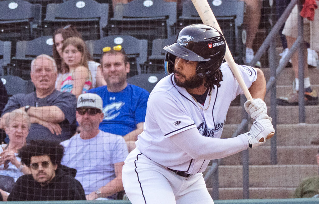 Clippers George Valera at bat