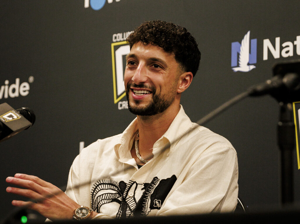 Crew's Wessam Abou Ali at press conference