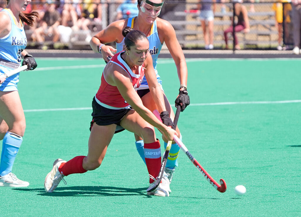 OSU field hockey Makenna Webster shoots