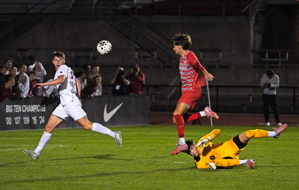 OSU men's soccer Marko Borkovic hops keeper