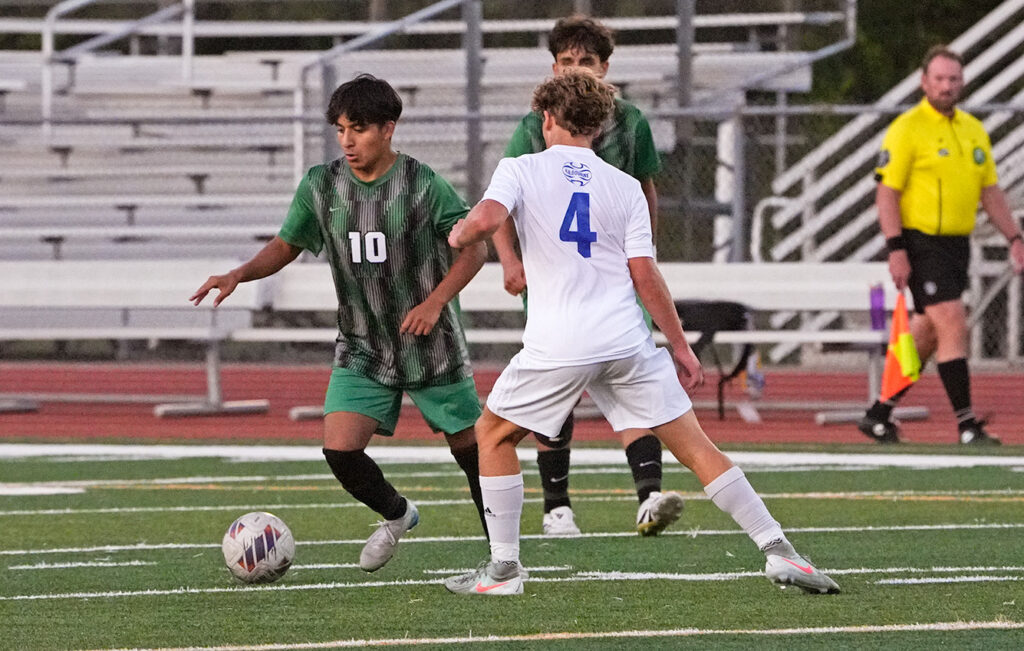 Dublin Scioto Angel Arellano moves the ball