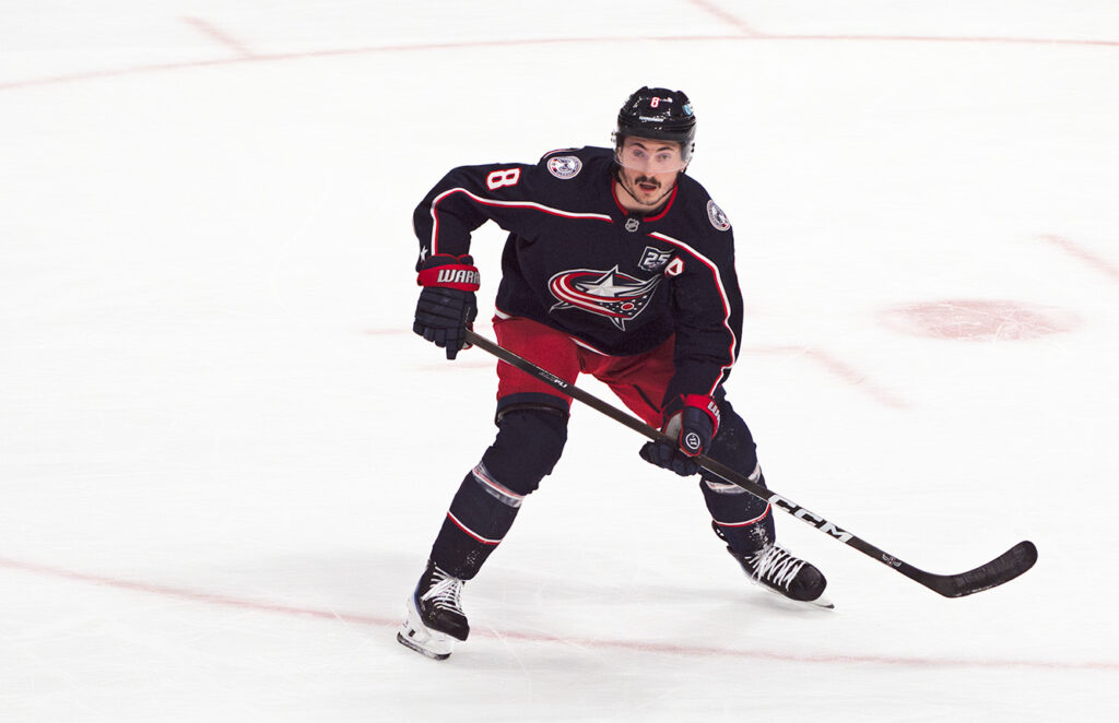 CBJ Zach Werenski awaits pass