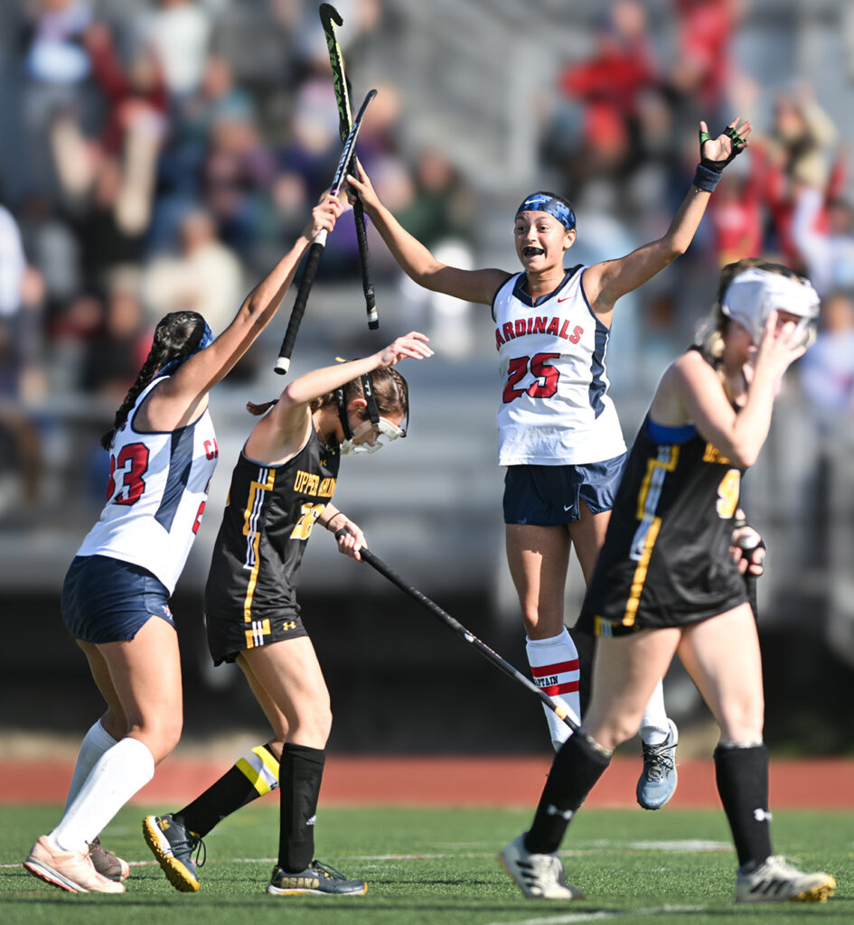 Thomas Worthington's Jaidyn Gussler celebrates goal